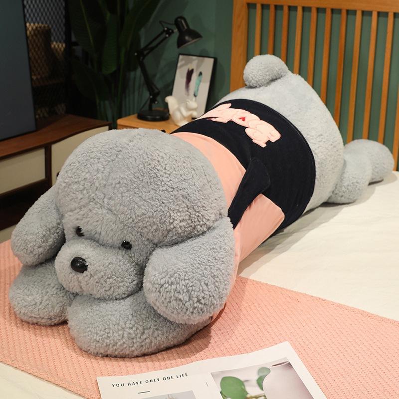 

Large couple tummy dog pillow plush toy doll teddy dog doll girl companion comfort puppet doll 90cm（1kg）