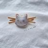 Handmade Chinese-Style Cat Hair Clip: Intangible Cultural Heritage Song Jin Duckbill Clip & Ancient Headdress