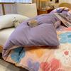 Chic Colorful Floral Print Duvet Cover Queen Size Pure Cotton Bedding Comforter Cover for Kids Adult Soft Breathable Quilt Cover