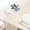 Bohemian Dreamy Bali Yarn Crepe Pleated Table Runner Tablecloth