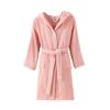 New Asia Pure Cotton Hooded Bathrobe for Kids - Rabbit Ears Design, All-Season Absorbent Robe