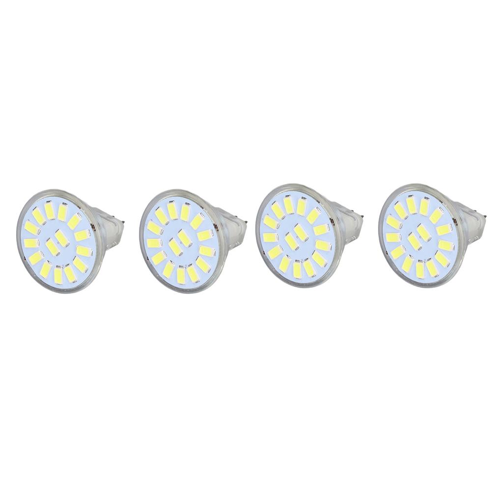 4PCS 15LED MR11 Light Bulb 5W 500LM Double Pin Base Landscape Spot Light Bulb for Living RoomCold White