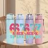 1PC 67 Six Seven Colorful Letter 750ml Color Plastic Sports Water Bottle Leakproof Flip Straw Lid Suitable for Sports Office Home Use