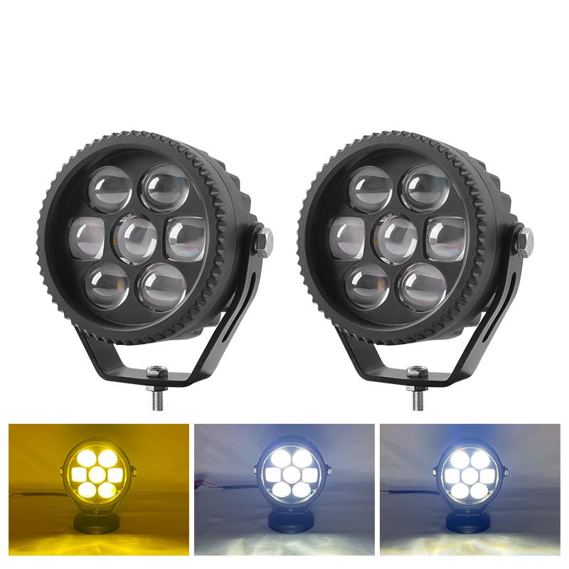 4D 70W LED Work Light Spotlight Fog Lights Driving Lamp For BMW R1200GS R1250GS F800 F850 F900 Motorcycle SUV ATV UTV Truck