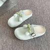 Thick-soled One-pedal Lazy Shoes Women's 2025 Summer New Outer Wear Bag Head Half Slippers Belt Buckle Fashionable Birkenstocks