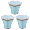 3Pcs Fabric Lampshade ClipType Modern European Style E14 Lamp Cover for Home Hotel KTV Green