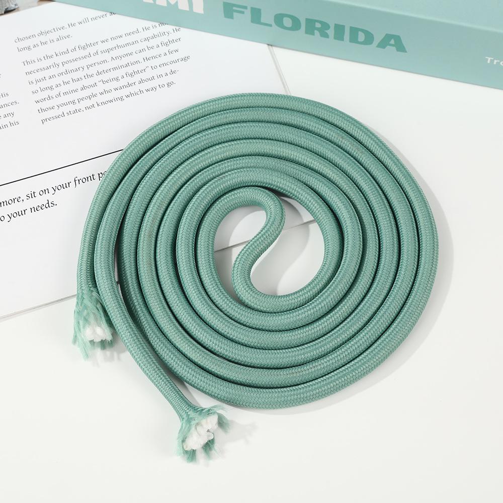 7MM Wear-Resistant Color Polyester Core-Spun Chinese Knot Braiding Rope for Handmade DIY Bag and Hanging Rope Projects.