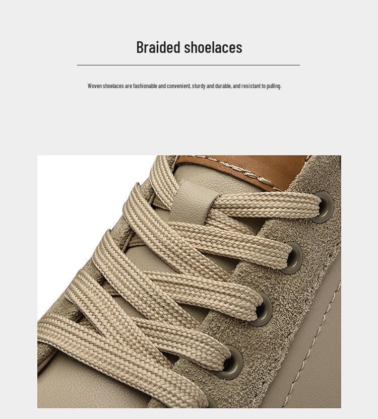 Zapatillas de Cuero Bajas para Hombre y Mujer - Estilo Coreano Casual Primavera/Otoño