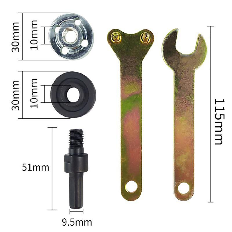 5Pcs/Set 10Mm Diy Electric Drill Variable Angle Grinder Adapter Converter Kit Angle Grinder Electric Drill Connecting Rod Tool