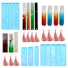New Laser Bookmark Silicone Mold Multi Shape Epoxy Resin Mould Holographic Light For DIY Decor Craft Jewelry Making Tools