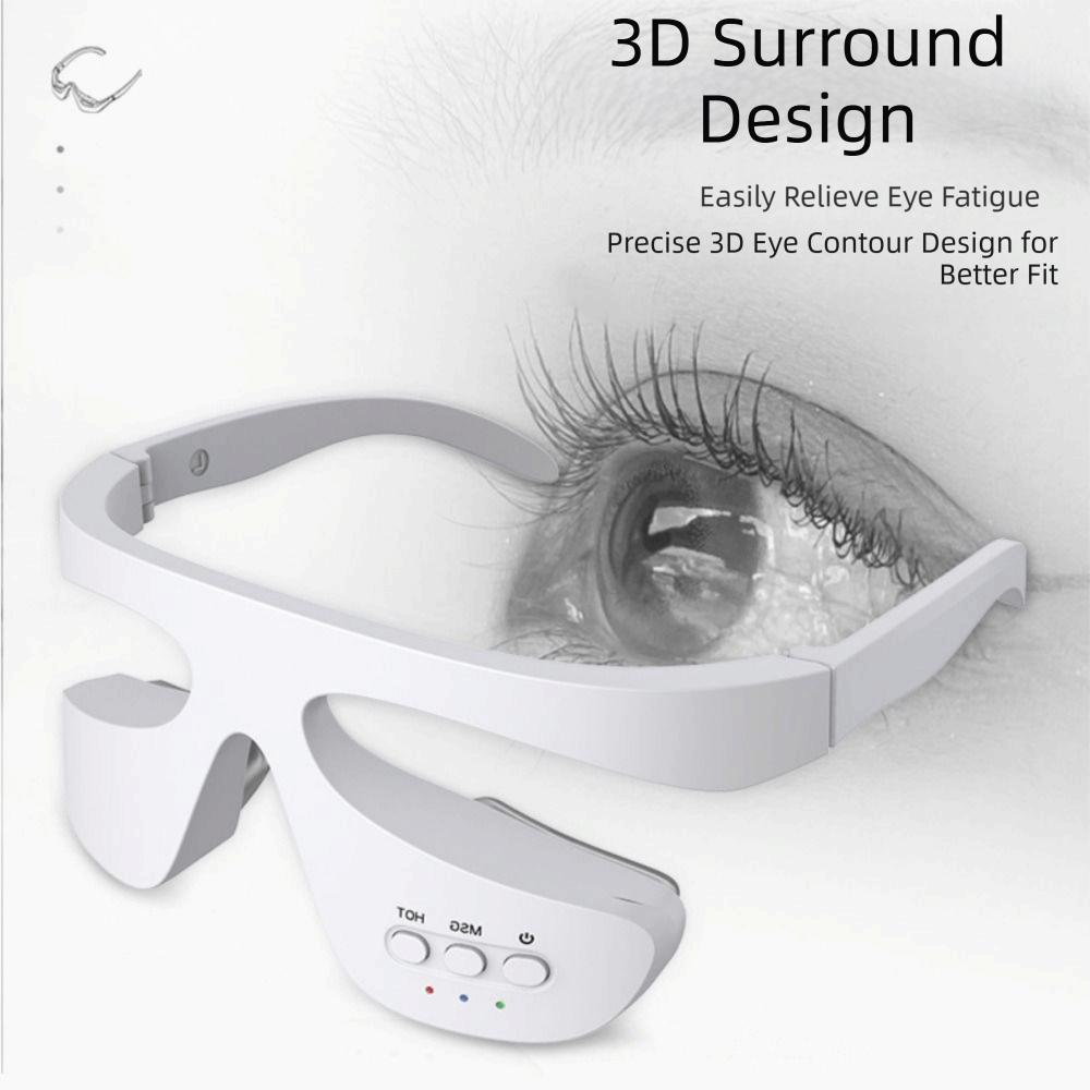 3D Surrounding Eye Massager Microcurrent Glasses Massage Beauty Machine  Eye Puffiness