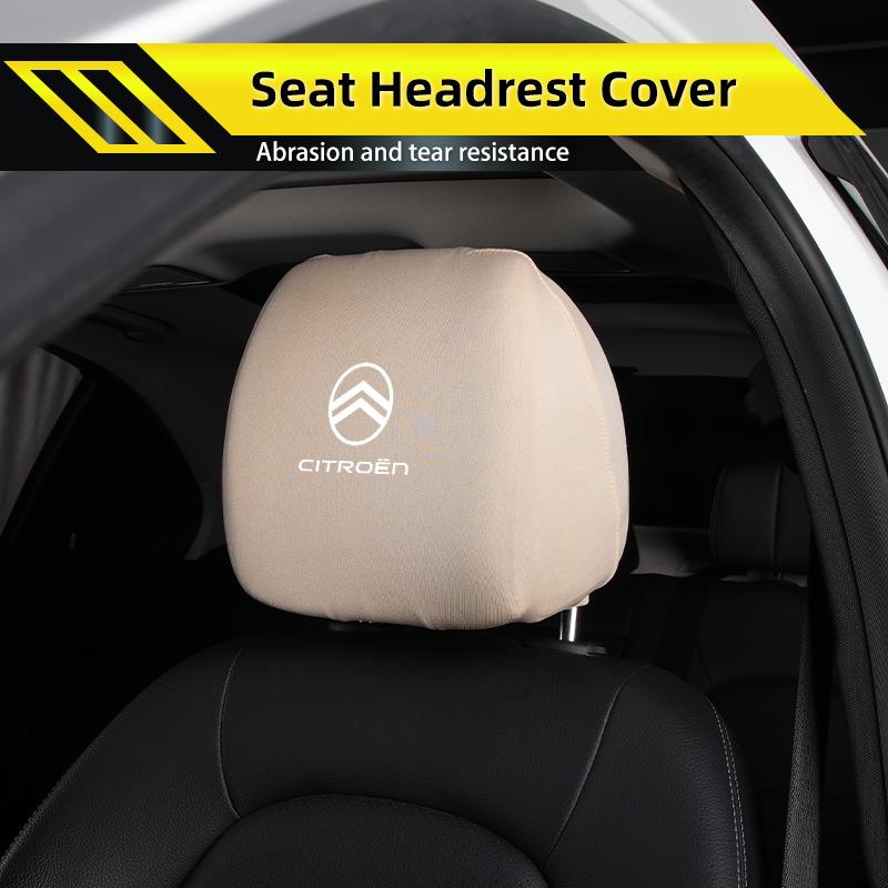 Car Headrest Cover Soft Seat Headrest Cover Car Headrest Cover Dustproof Cover For Citroen C4 C3 C5 C1 Berlingo Celysee Picasso