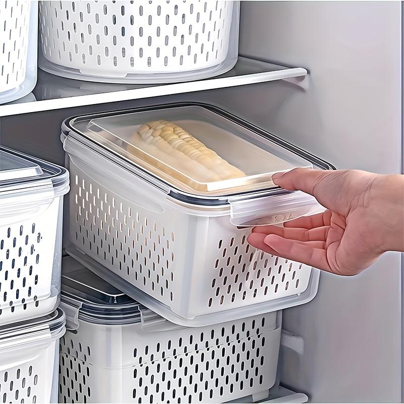 Contenitori Alimentari in Plastica - Ermetici, Adatti al Congelatore, Riutilizzabili, Scatole Multiuso per la Conservazione in Cucina, Adatti per Frutta, Verdura