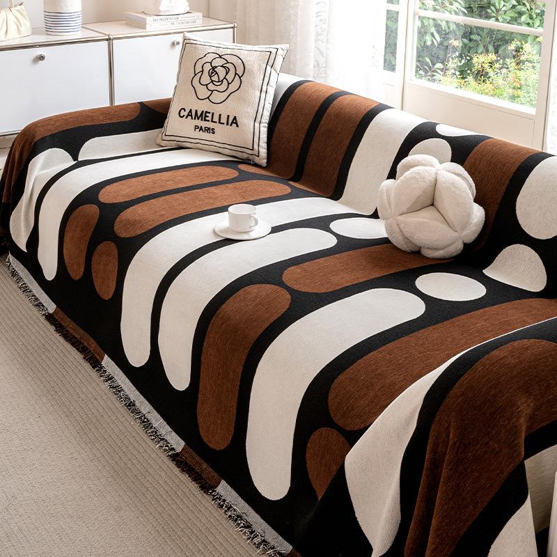 2025 New Sofa Cover Cloth Towel Chenier Sofa Blanket, a Whole Non-slip Seat Cushion Cover, Universal In All Seasons