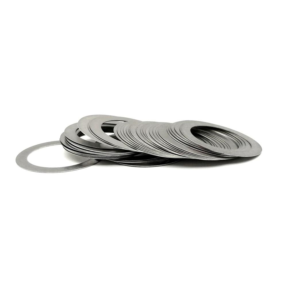Joints Plats Lisses Ultra-Fins Hongtu | Rondelles d'Ajustement Plates Lisses DIN988 M8/M9, Acier Inoxydable SUS304 A2 (0,1 mm-1,0 mm)