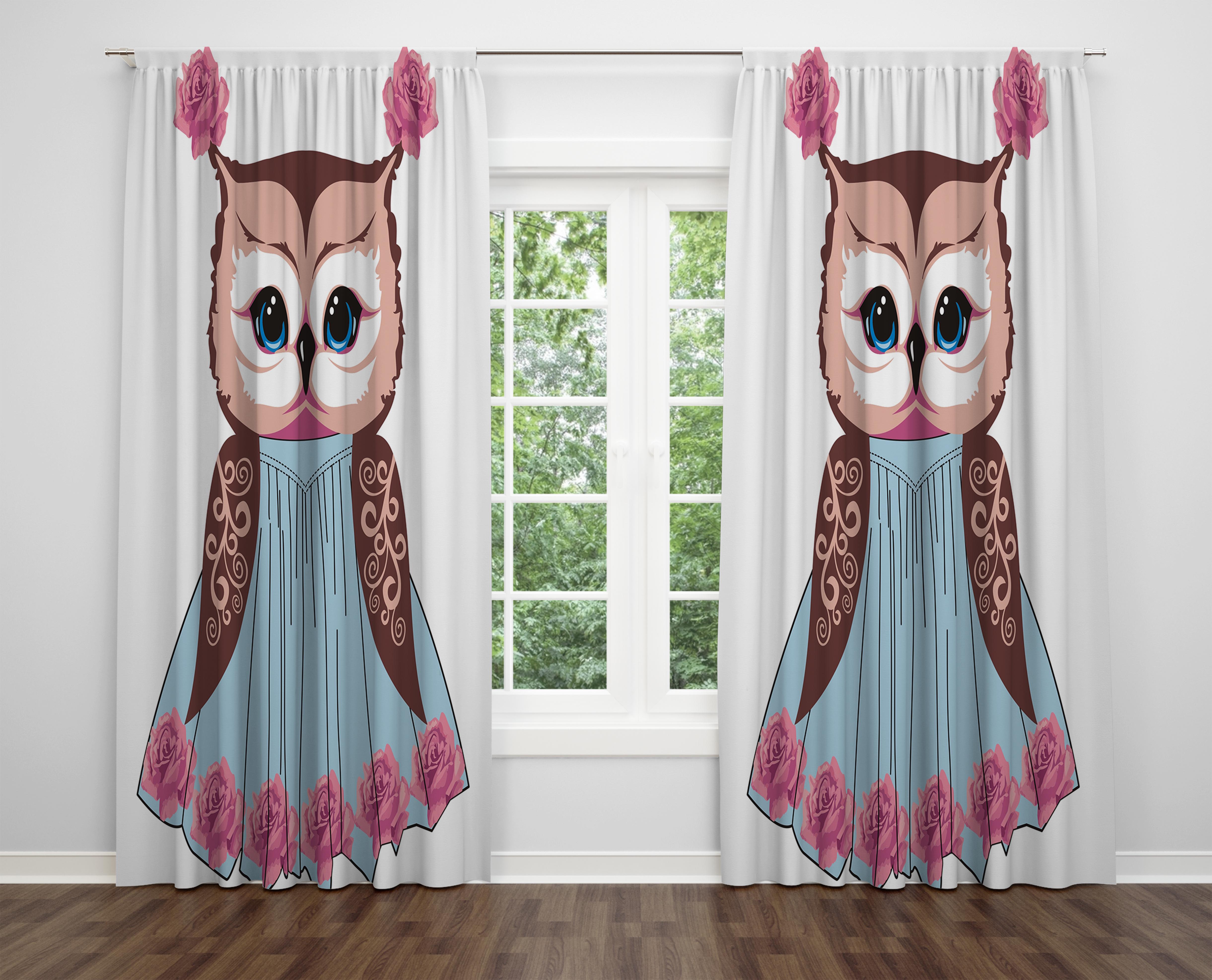 

Декоративний дизайн, високоякісна бавовняна тканина, ви можете вибрати одну або подвійну фіранку з крила 1 piece різнокольоровий