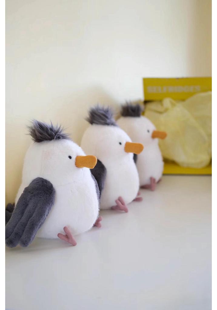 Flauschige Möwe Plüschpuppe - Weiches und tröstendes Stofftier für Mädchen