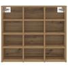 Shoe Cabinet 77.5 X 30 X 67 Cm Engineered Wood Artisan Oak