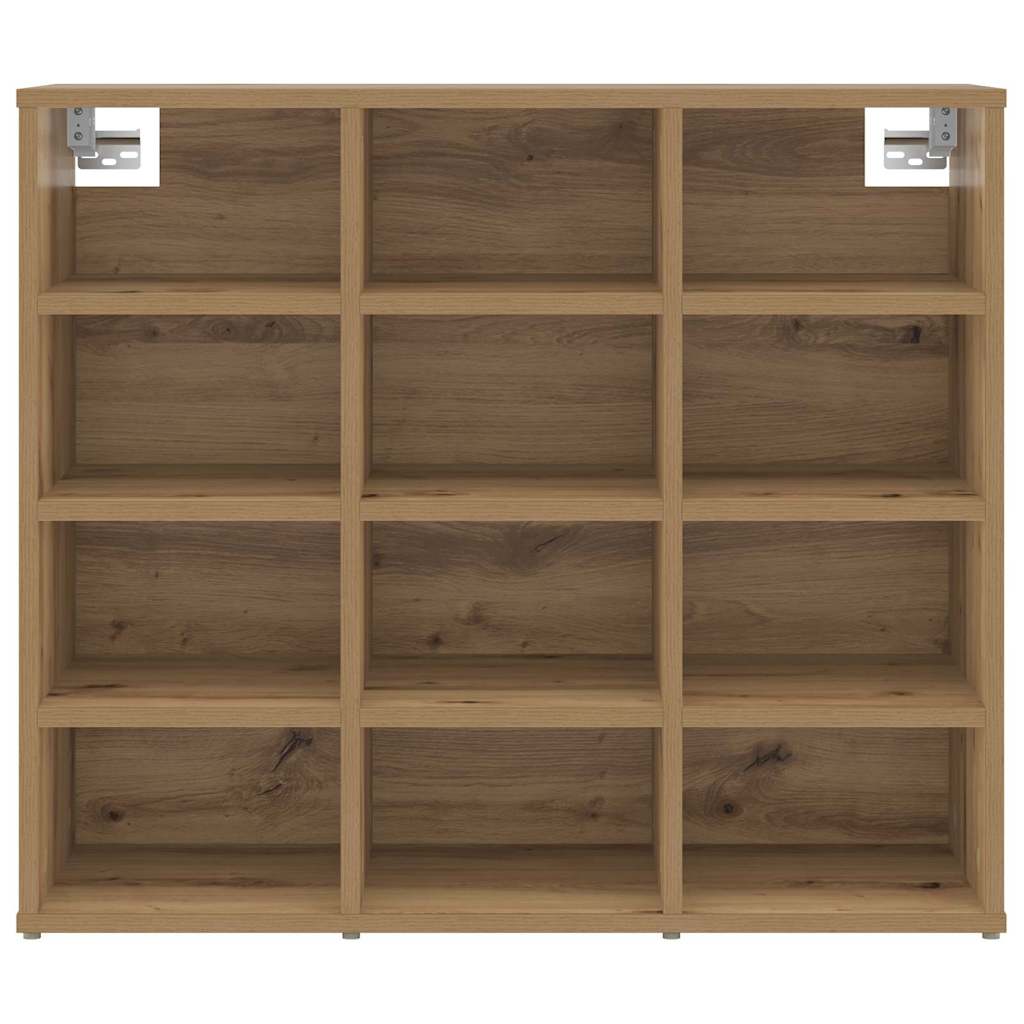 Shoe Cabinet 77.5 X 30 X 67 Cm Engineered Wood Artisan Oak