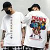 Summer New Arrival One Piece Pattern Tshirt unisex anime print casual shortsleeved fashionable streetwear top Y2K style