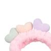 Non-Slip Love Women Hair Accessories Cartoon Plush Headband Wash Face Hair Band Elastic Hair Turban