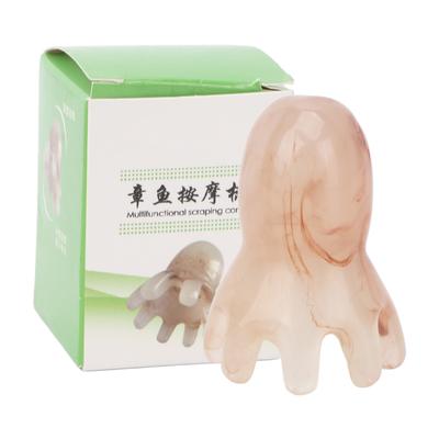 Resin Octopus Shape Massage Comb Portable Head Scalp Acupoint Massage Comb for Scalp Care Hair