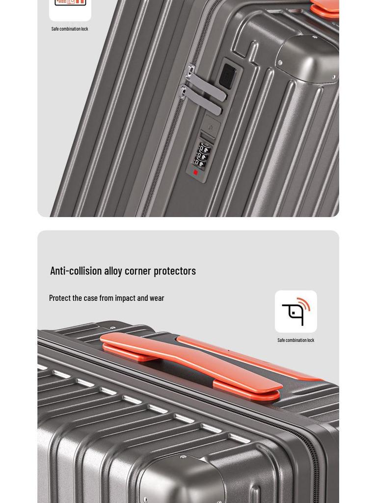 28-Inch Sturdy, Large Capacity, Multifunctional Travel Suitcase with Explosion-Proof Double Layer