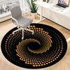 1pc Vortex Dots Office Round Area Rug, Indoor Mat Suitable For Office, Under Office Chairs Bedroom Living Room Home Decor, Room Deco