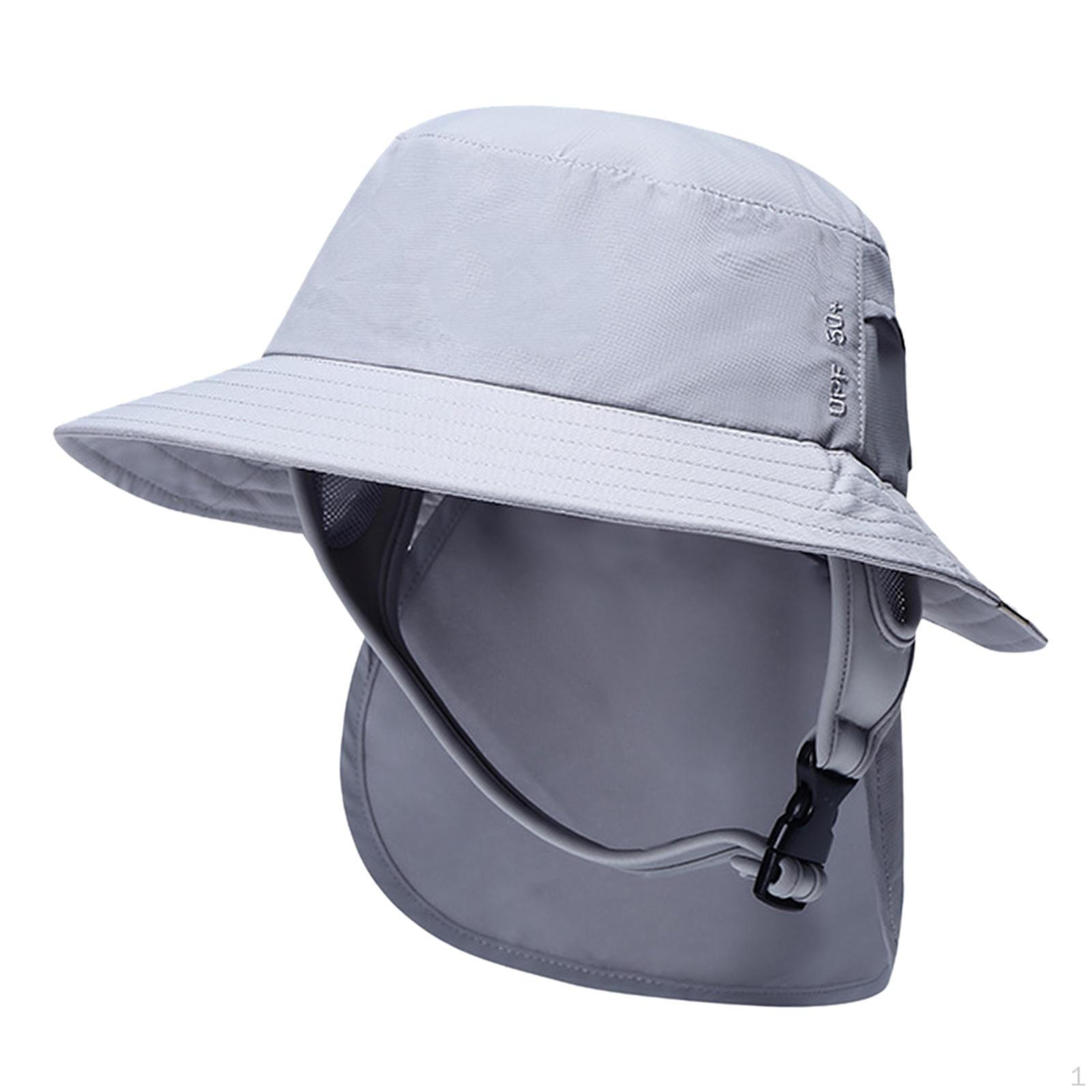 

Bucket Hat Surfing Brim Neck Visor Fisherman Protection for Kayaking, Travel, Hiking, Camping,