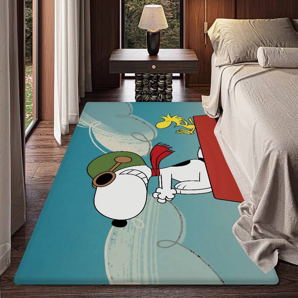 Kawaii S-Snoopy Kitchen Mat Kids Room Bedroom Decoration Balcony Anti-Slip Doormat Living Room Alfombra