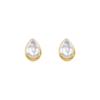 Fashion Jewelry Back With Front Metal Splicing Stud Earrings For Women Female Party Gift Accessories
