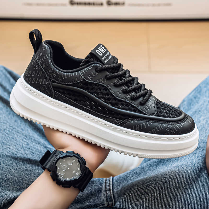 Fashion Camp Perforated Yellow Black Sneakers Casual Brand Basketball Shoes Man Trainer Sports Athletics Play Hit 2025outdoor