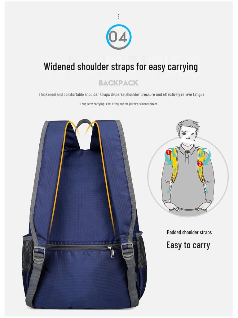 Ultralight Foldable Thin Backpack: Large Capacity, Outdoor Casual Fashion