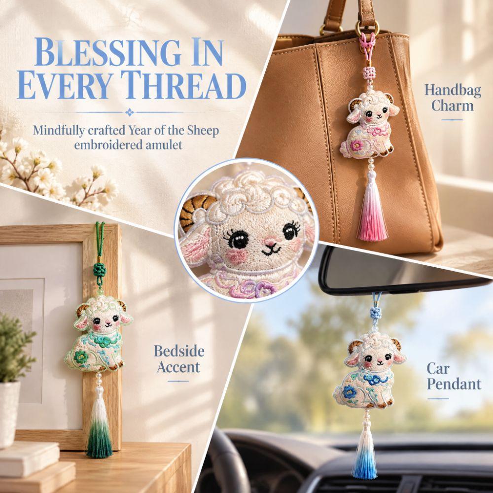 Lamb Ornament Aroma Pouch Chinese Style Zodiac Sheep Charm Hanfu Accessory  Car Hanging