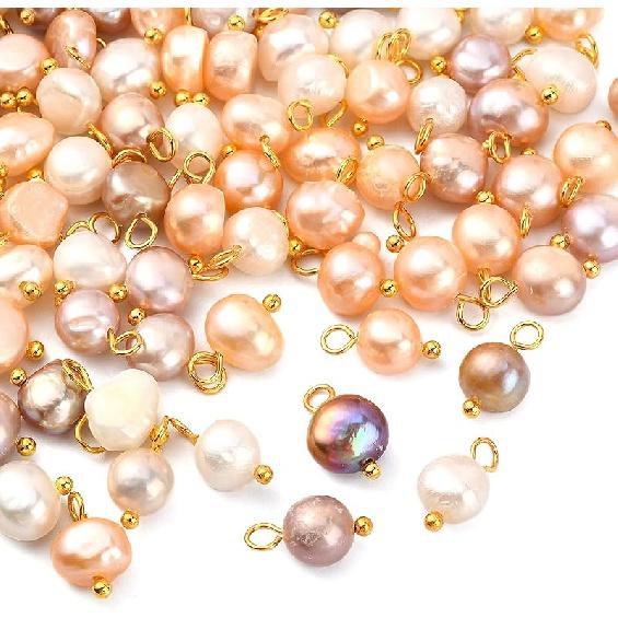 Airssory 100 Pcs Ocean Life Charms Natural Cowrie Shell Charms for Earring Bracelet Necklace Jewelry DIY Craft Making