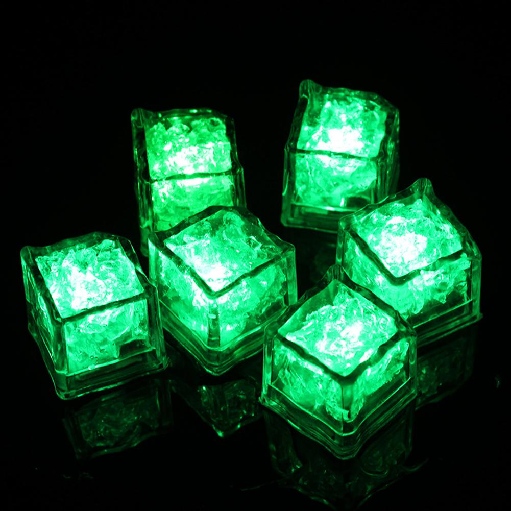12pcs Luminous Led Ice Cubes Colorful Romantic Super Bright Party Festival Toys Gifts For Hotel Bars Ktv