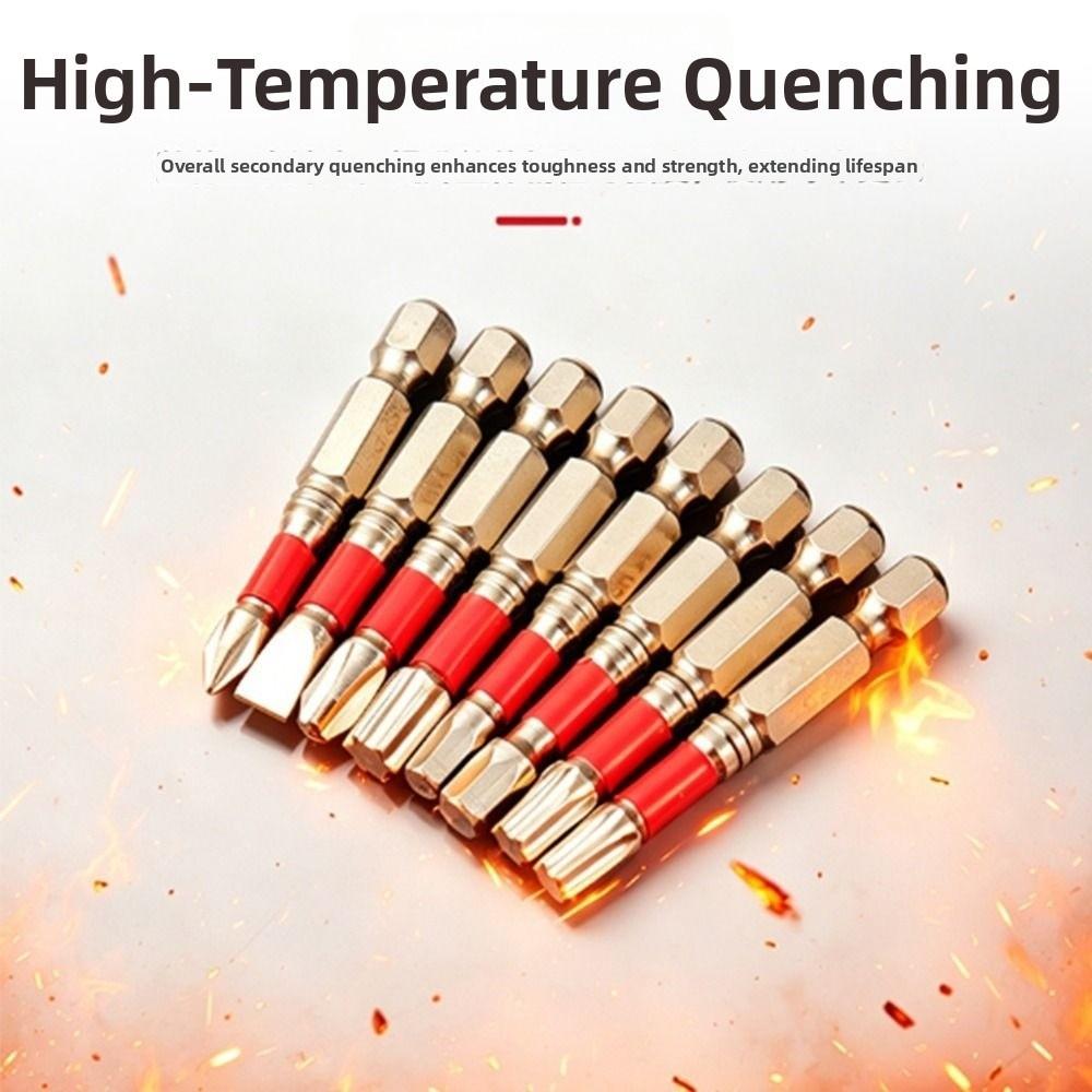 10/12/34 pcs Non-Slip Magnetic Hex Screwdriver Bits S2 Steel Slotted Torx Hex Bit Kit  Woodworking