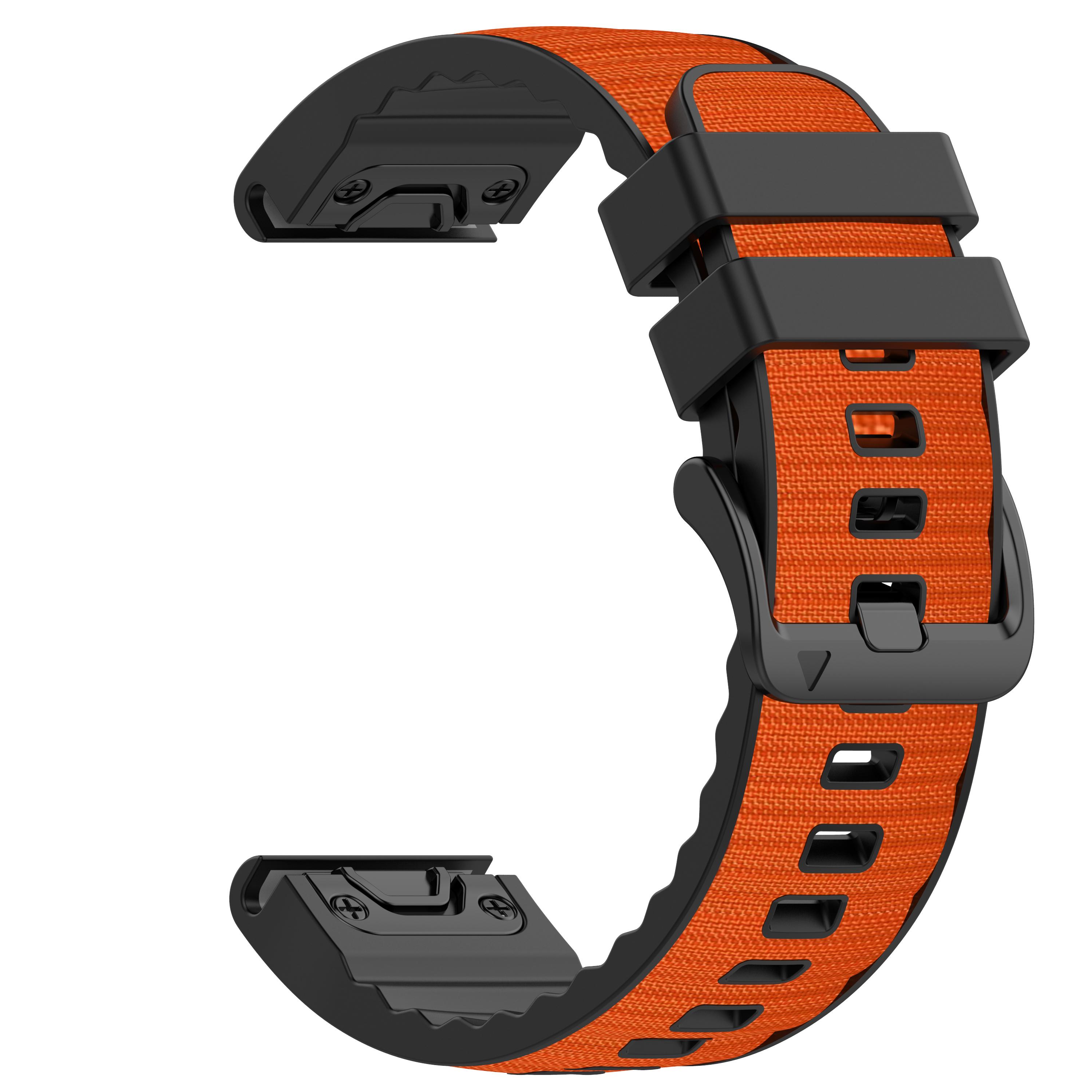 

Шкіряно-силіконовий ремінець 22/26 мм для Garmin Fenix 8 47 мм 51 мм 7 7X 6 6X 5 5X Plus Enduro 3 Tactix 9 Forerunner 965 955 970 26mm помаранчевий
