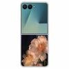 For Samsung Z Flip7 Flowers Case Transparent Hard PC Plastic Cover Shockproof Coque for Funda Samsung Galaxy Z Flip 7 5G Zflip7