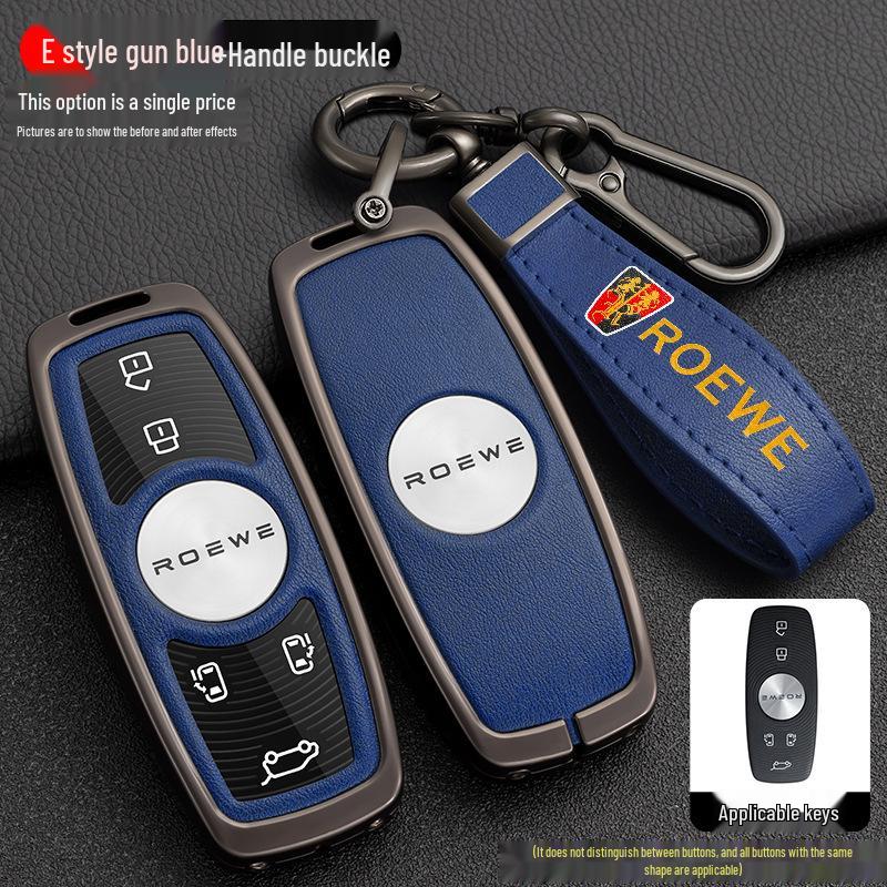 Roewe iMAX8 EV RX9 2023 Car Key Case – Metal Protective Shell with Buckle