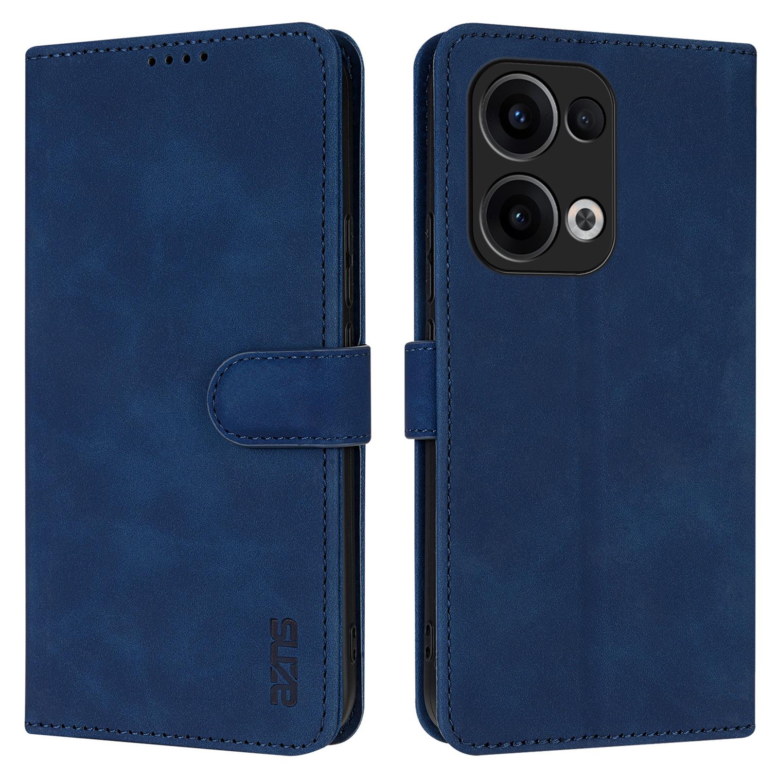 

AZNS For Oppo Reno13 5G (Global) Case PU Leather Wallet Phone Cover Blue