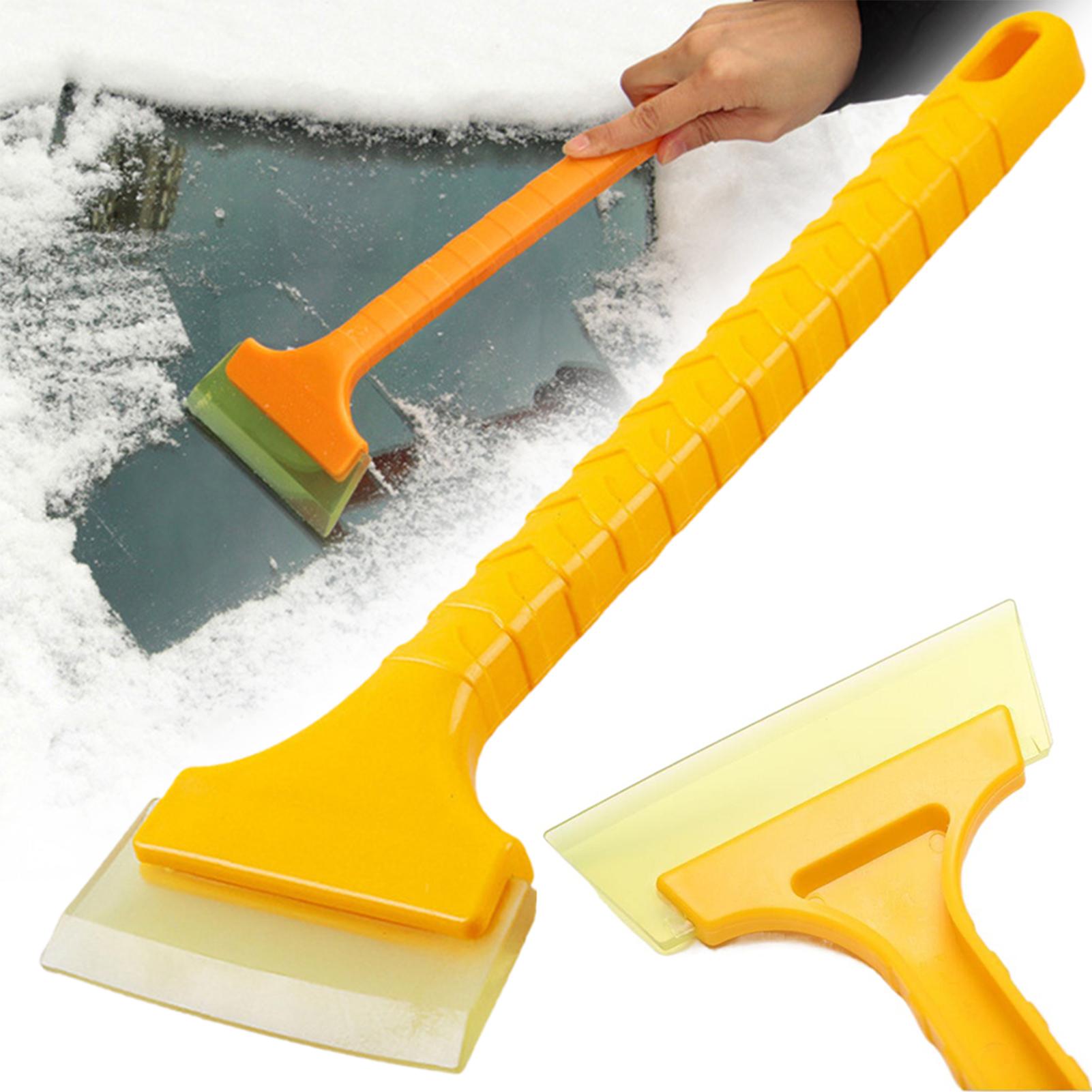 Car Snow Scraper,Ice Scraper Snow Brush With Soft Rubber,Long Handle Ice Scraper,Car Windsheild Snow Shovel Ice Scraper For Car