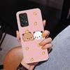 Cute Peach Goma Cat Phnoe Case for Samsung Galaxy A17 A37 A57 A16 A26 A36 A56 A15 A14 A13 A55 A54 A53 A35 A34 A33 A25 A24 A23 A5