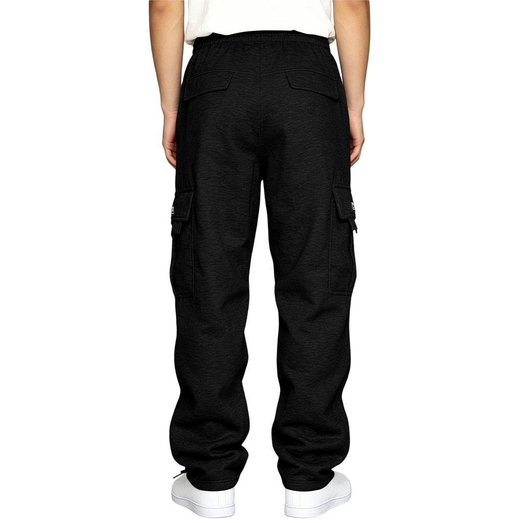 Men's Casual Loose Fit Cargo Pants with Multiple Pockets