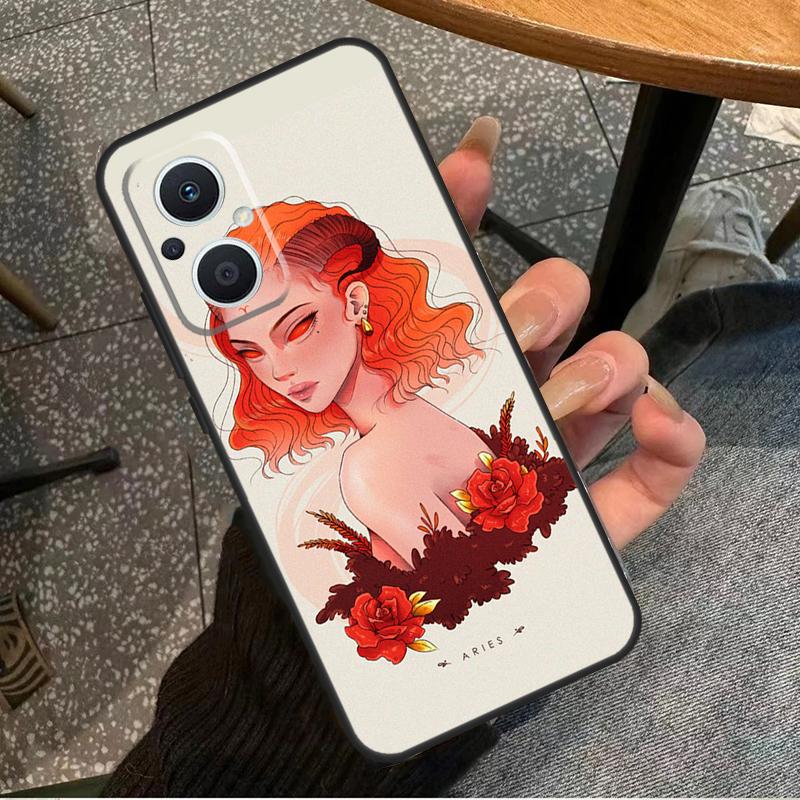 Horoscope Girl Scorpio Taurus Virgo For OPPO Reno 14F 13F 12F 11F 10 11 12 13 14 Pro 7 8 Lite 8T OPPO Find X5 X6 X8 X9 Pro Case