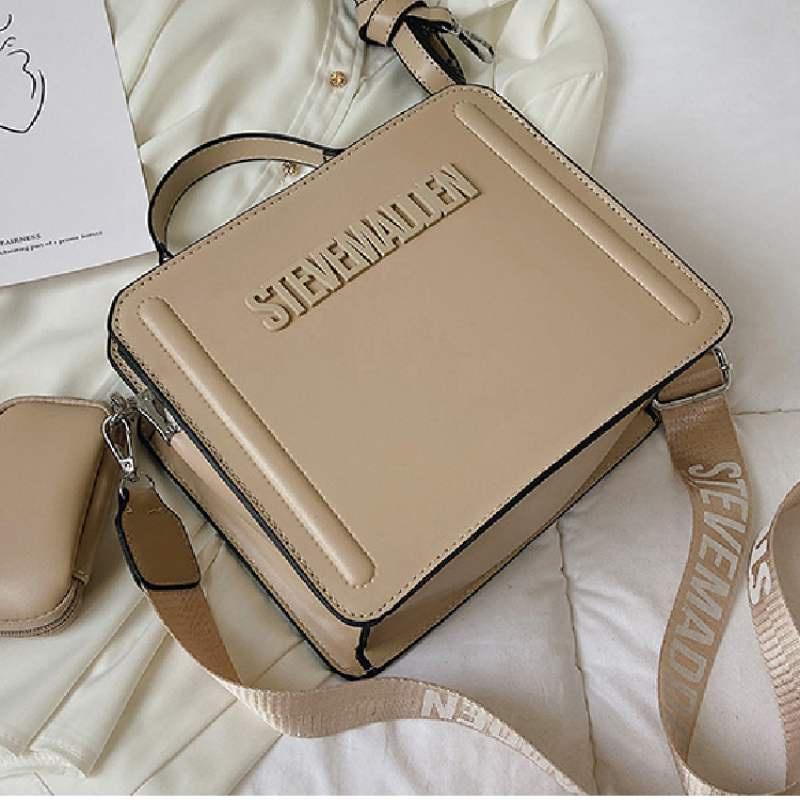 Trendy 2023 Nieuwe Stijl Handtassen Voor Vrouwen Chique Pu Schoudertas Voor Dagelijks Gebruik Zwart Wit)