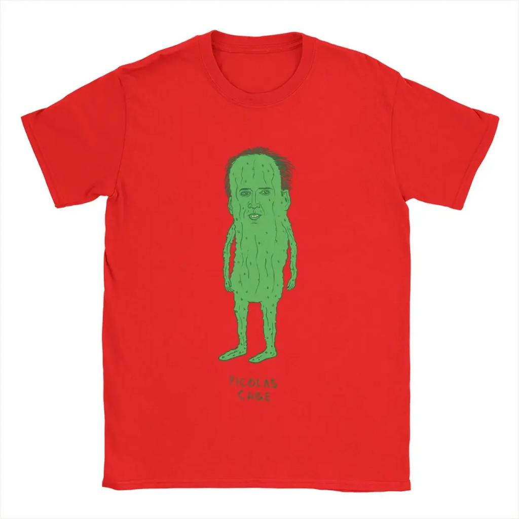 T-Shirt Picolas Cage Nicolas Cage Funny Cotton Tees Short Sleeve T Shirts Crewneck Tops 6XL