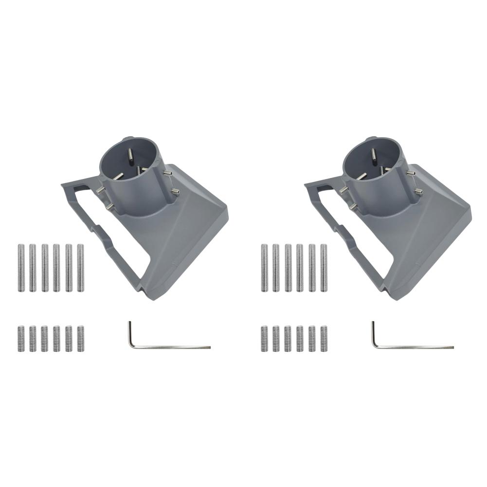 

For Starlink Gen 3 Pipe Adapter Pole Mount Roof Mount Pole Pipe Connector(Grey)