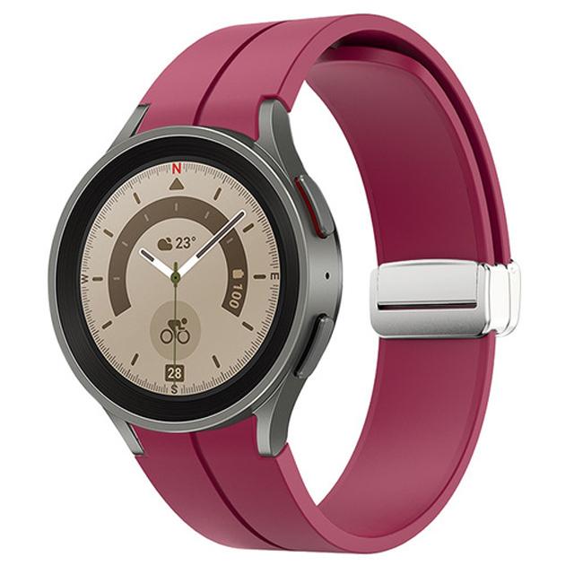 Band for Samsung Watch 7/4/5/6/5 Pro/classic/FE 44mm 40mm Magnetic Silicone Sport No Gaps Bracelet Correa Galaxy Watch 7 Strap