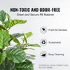 Artificial Fiddle Leaf Fig Tree, 5 FT, Secure PE Material & Anti-Tip Tilt Protection Low-Maintenance Faux Plant, Lifelike Green Fake Potted Tree for